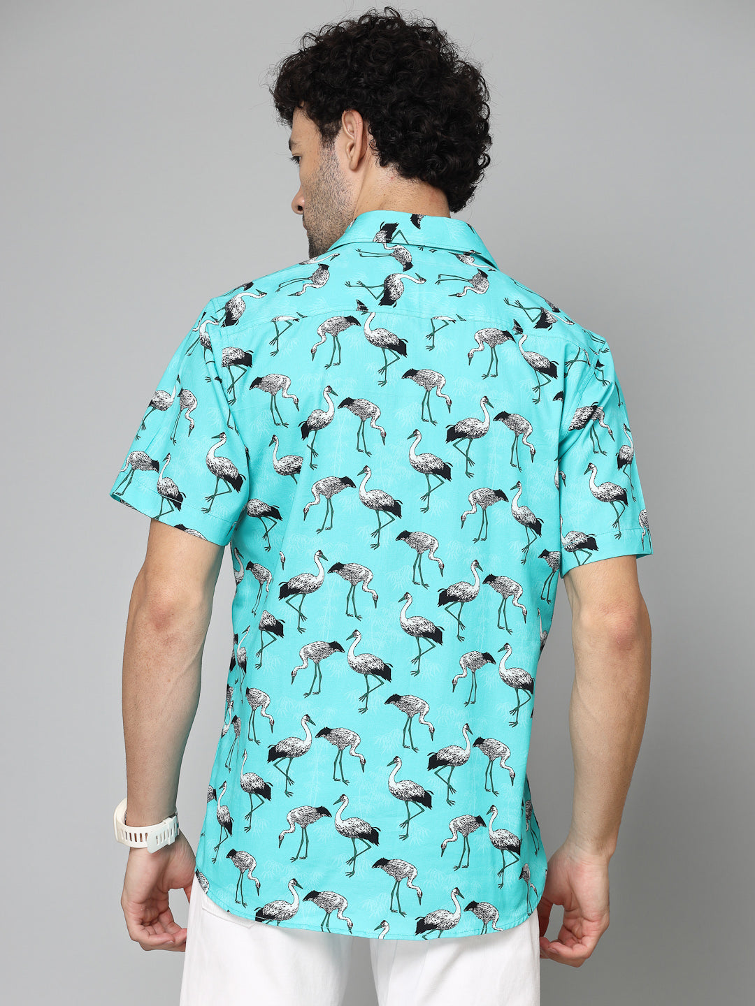 Valbone Men Printed Giza Cotton Casual Shirt