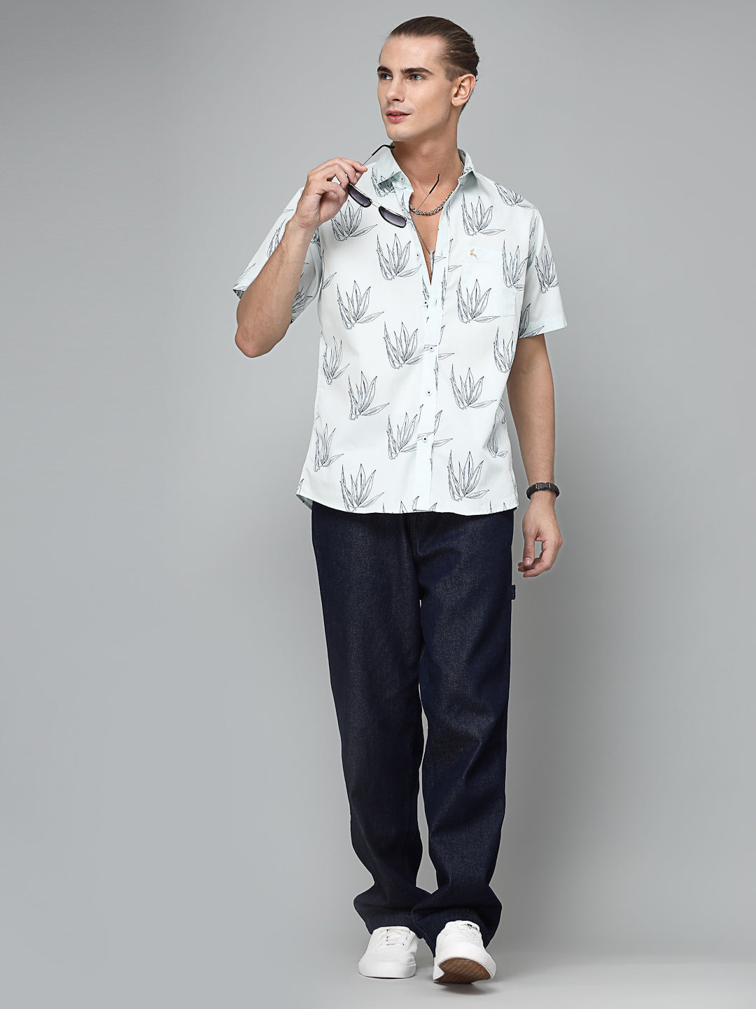 valbone-men-s-Leaf-printed-giza-cotton-casual-shirt