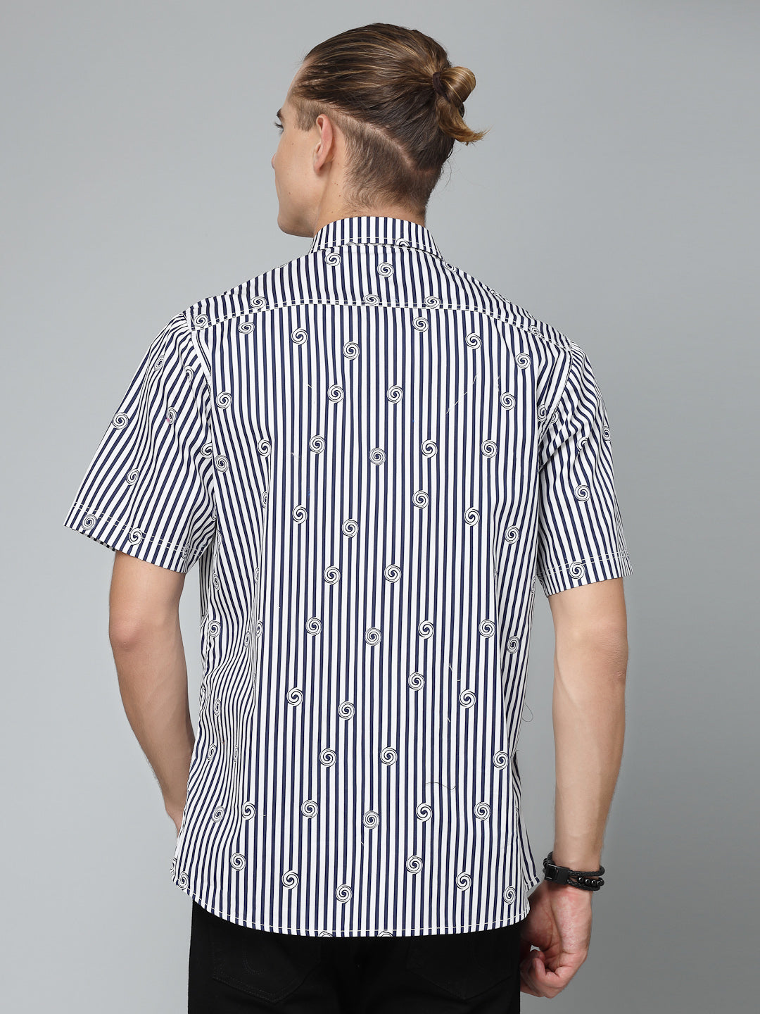 Valbone Men Printed Giza Cotton Casual Shirt