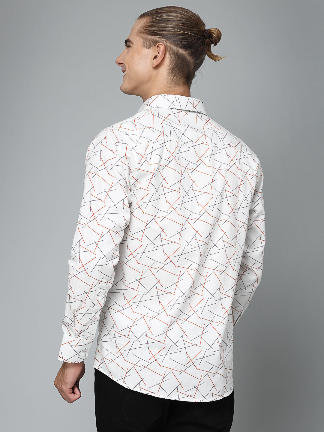Valbone Men Printed Giza Cotton Casual full sleeves Shirt