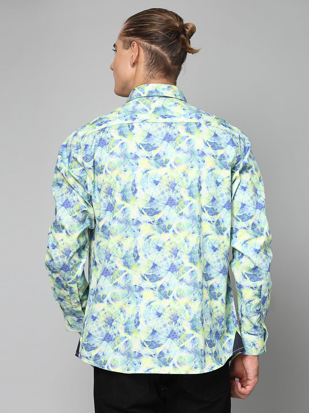 Valbone Men Printed Giza Cotton Casual Shirt