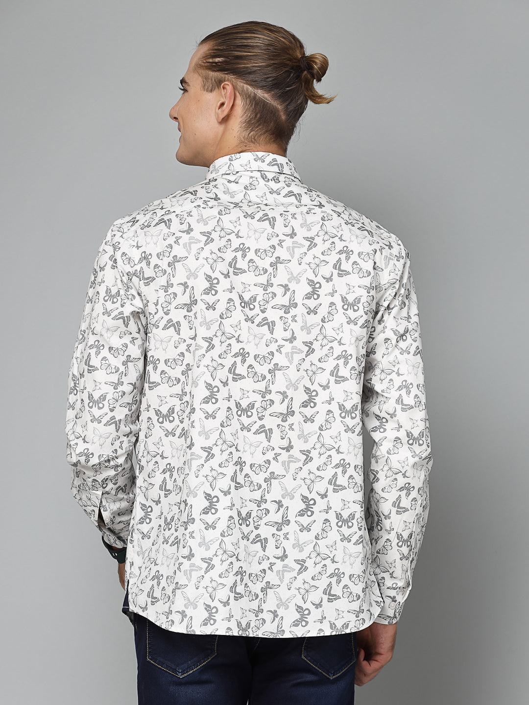 Valbone Men Printed Giza Cotton Casual Shirt