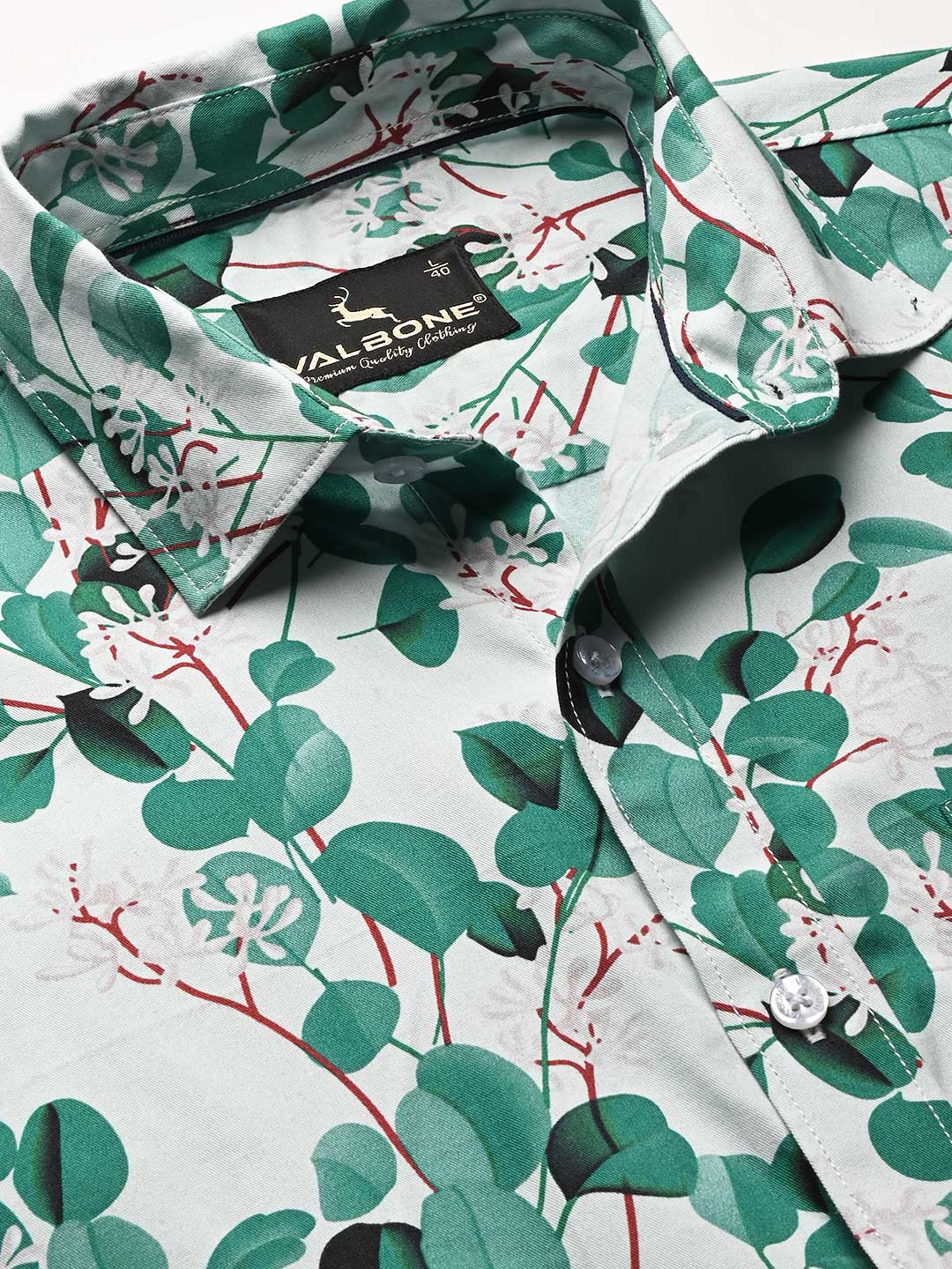 Valbone Men Printed Giza Cotton Casual full sleeves Shirt