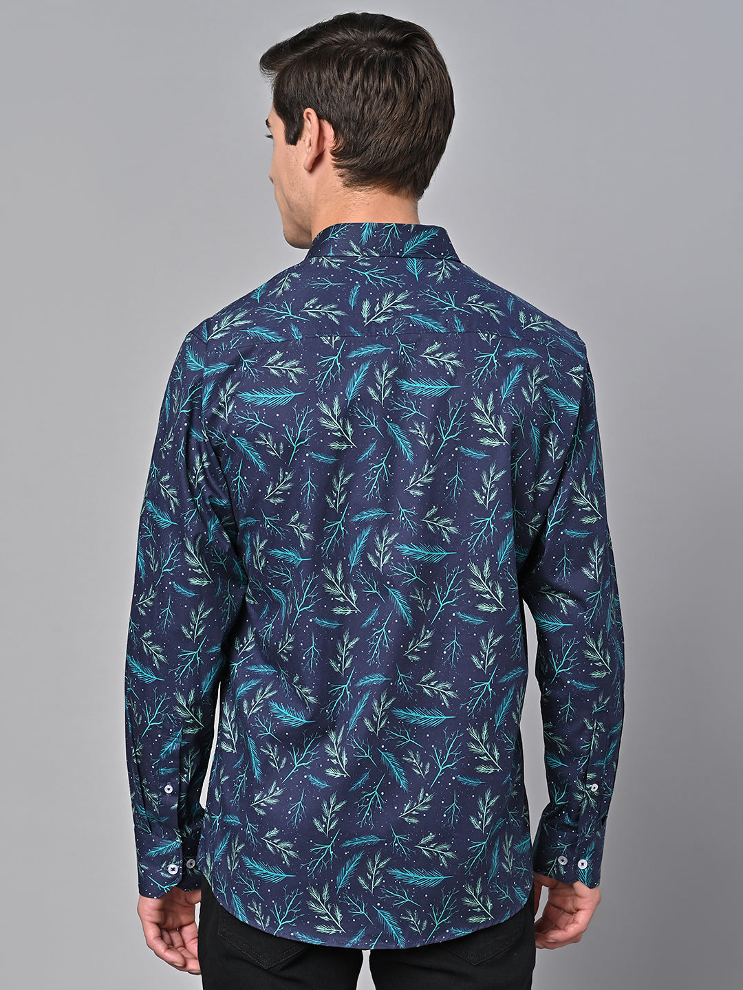 Valbone Men Printed Giza Cotton Casual Shirt