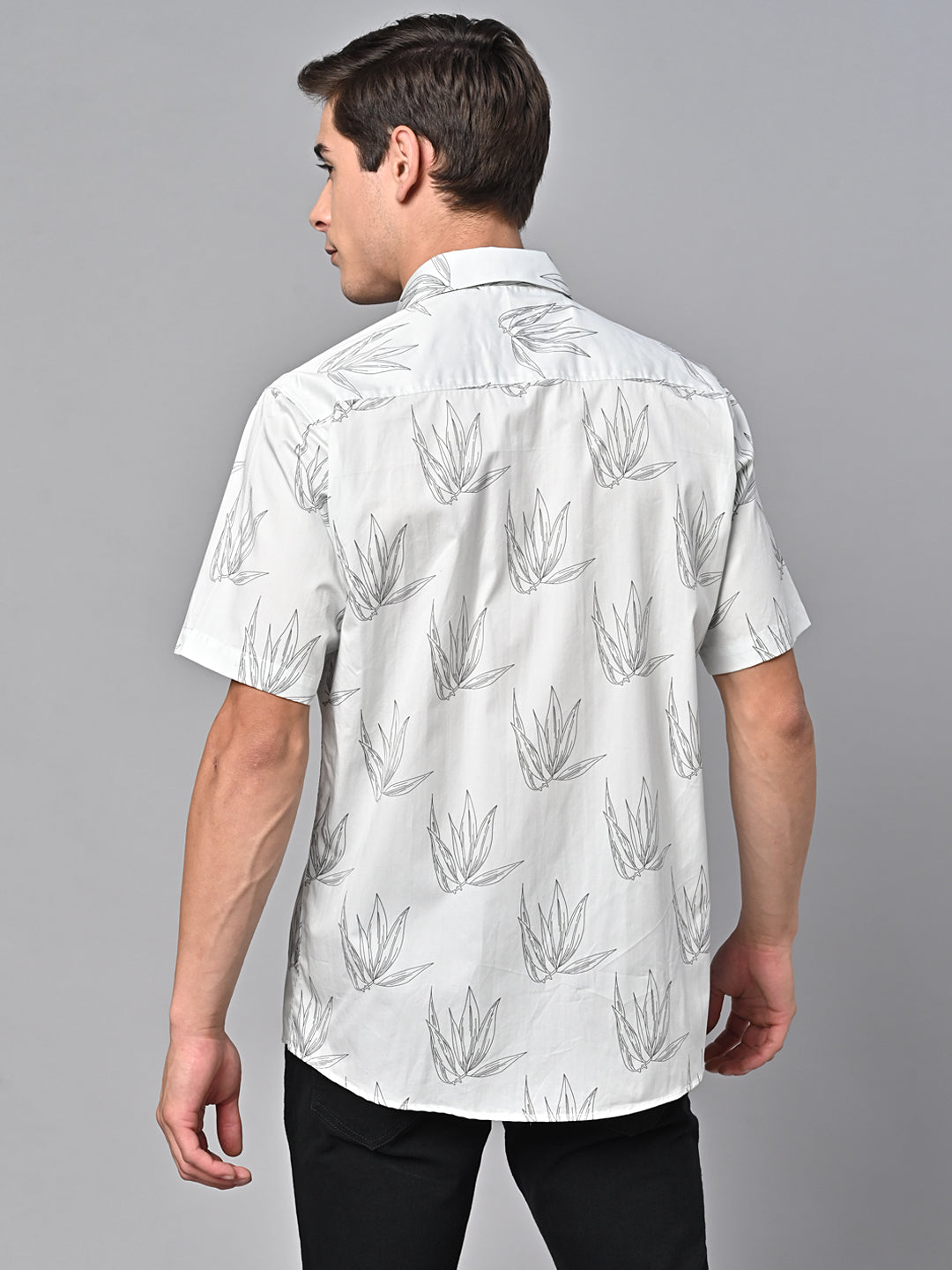 Valbone Men Printed Giza Cotton Casual Shirt