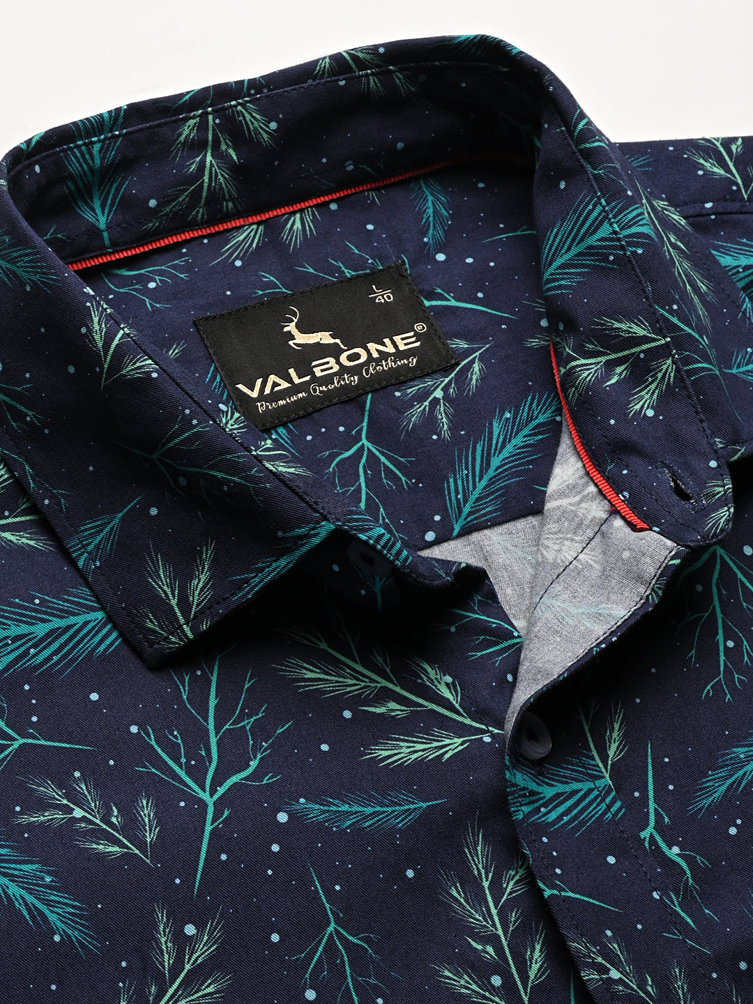 Valbone Men Printed Giza Cotton Casual Shirt
