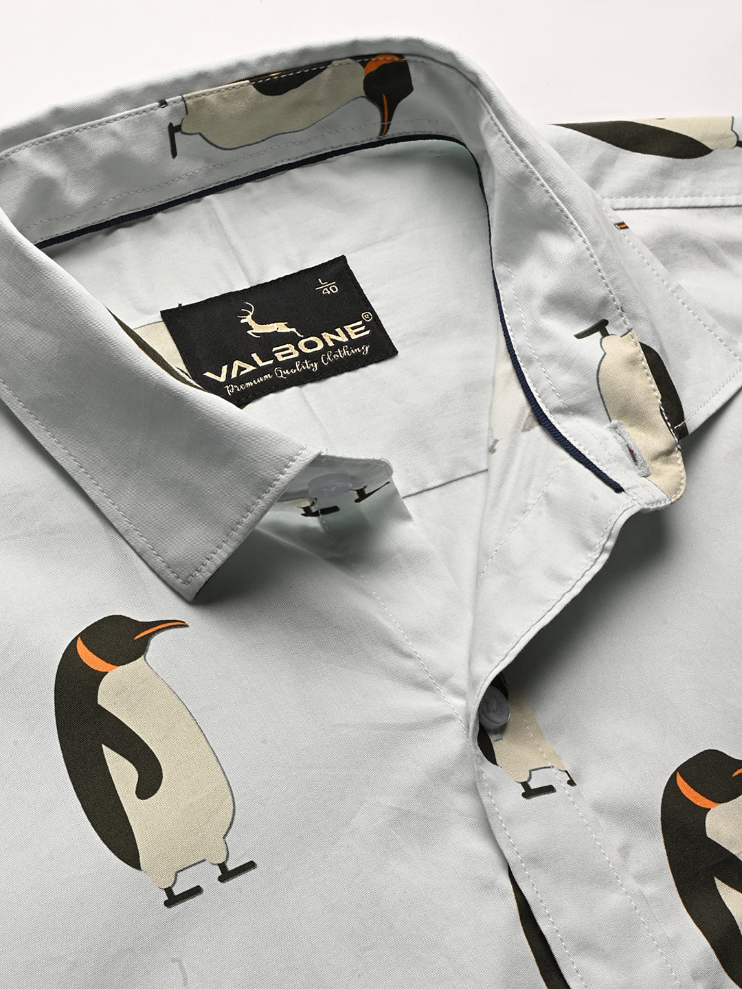 Valbone Men Printed Giza Cotton Casual Shirt