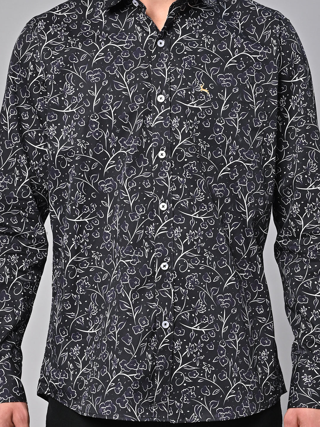 Valbone Men Printed Giza Cotton Casual Shirt
