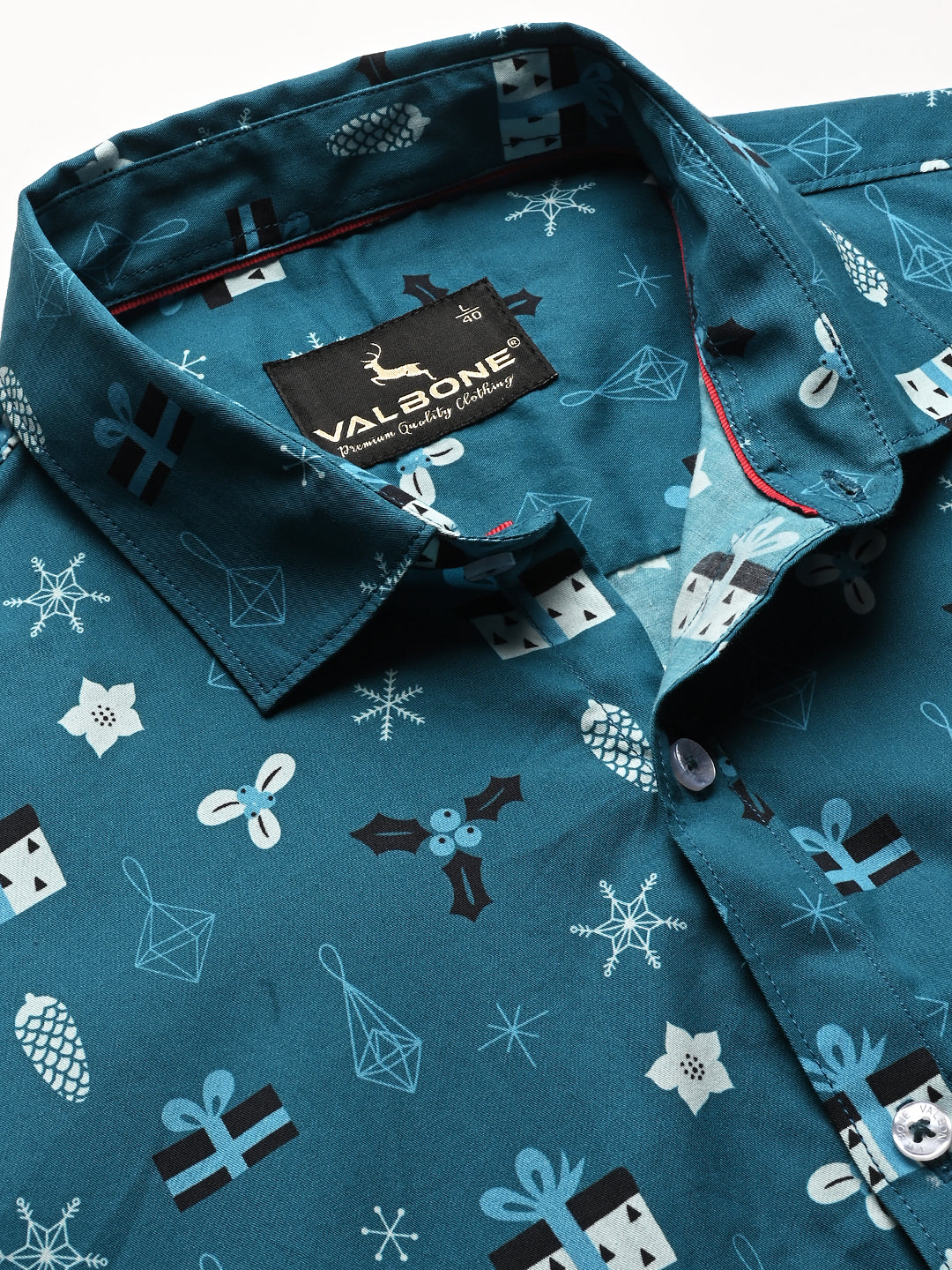 Valbone Men Printed Giza Cotton Casual Shirt