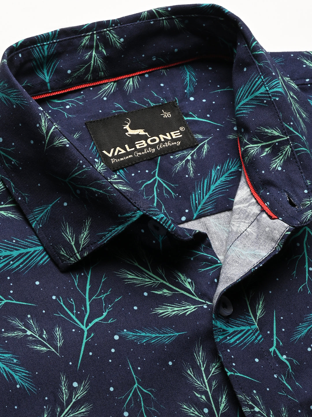 Valbone Men Printed Giza Cotton Casual Shirt