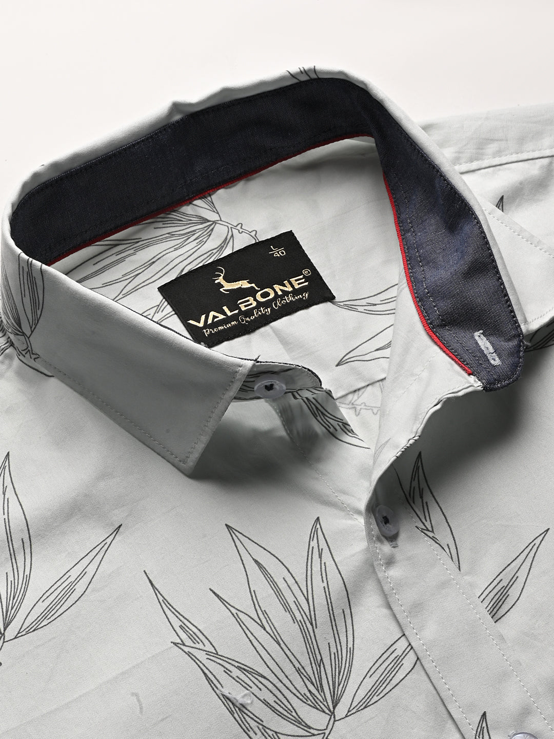 Valbone Men Printed Giza Cotton Casual Shirt