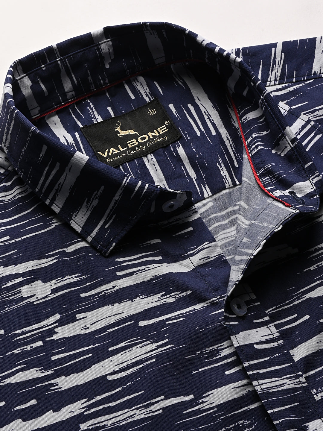 Valbone Men Printed Giza Cotton Casual Shirt