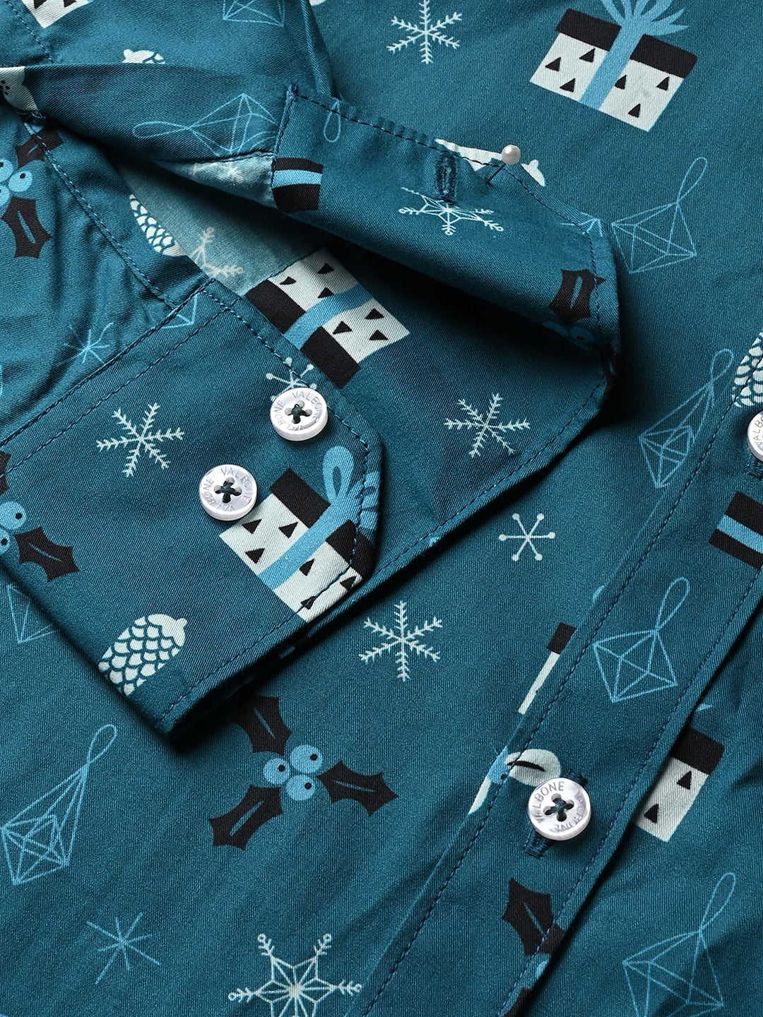 Valbone Men Printed Giza Cotton Casual Shirt