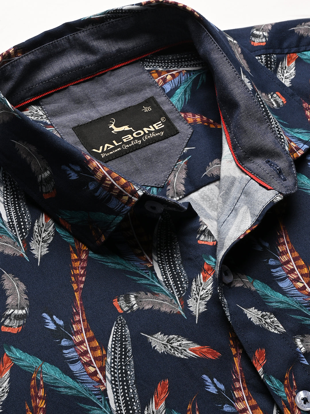 Valbone Men Printed Giza Cotton Casual Shirt