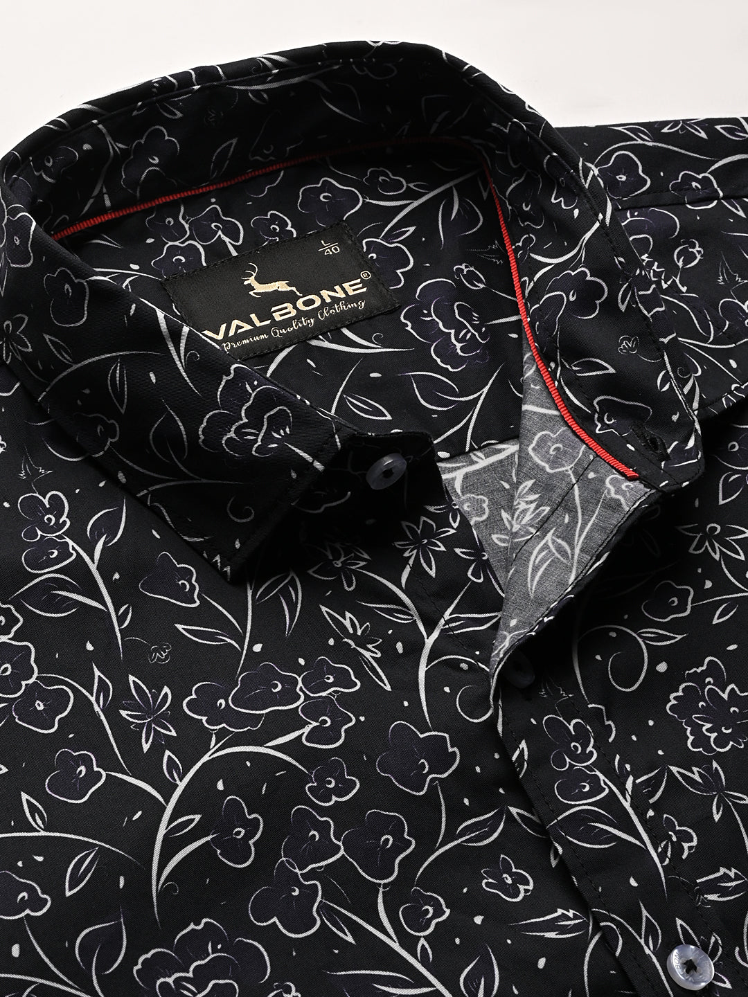 Valbone Men Printed Giza Cotton Casual Shirt