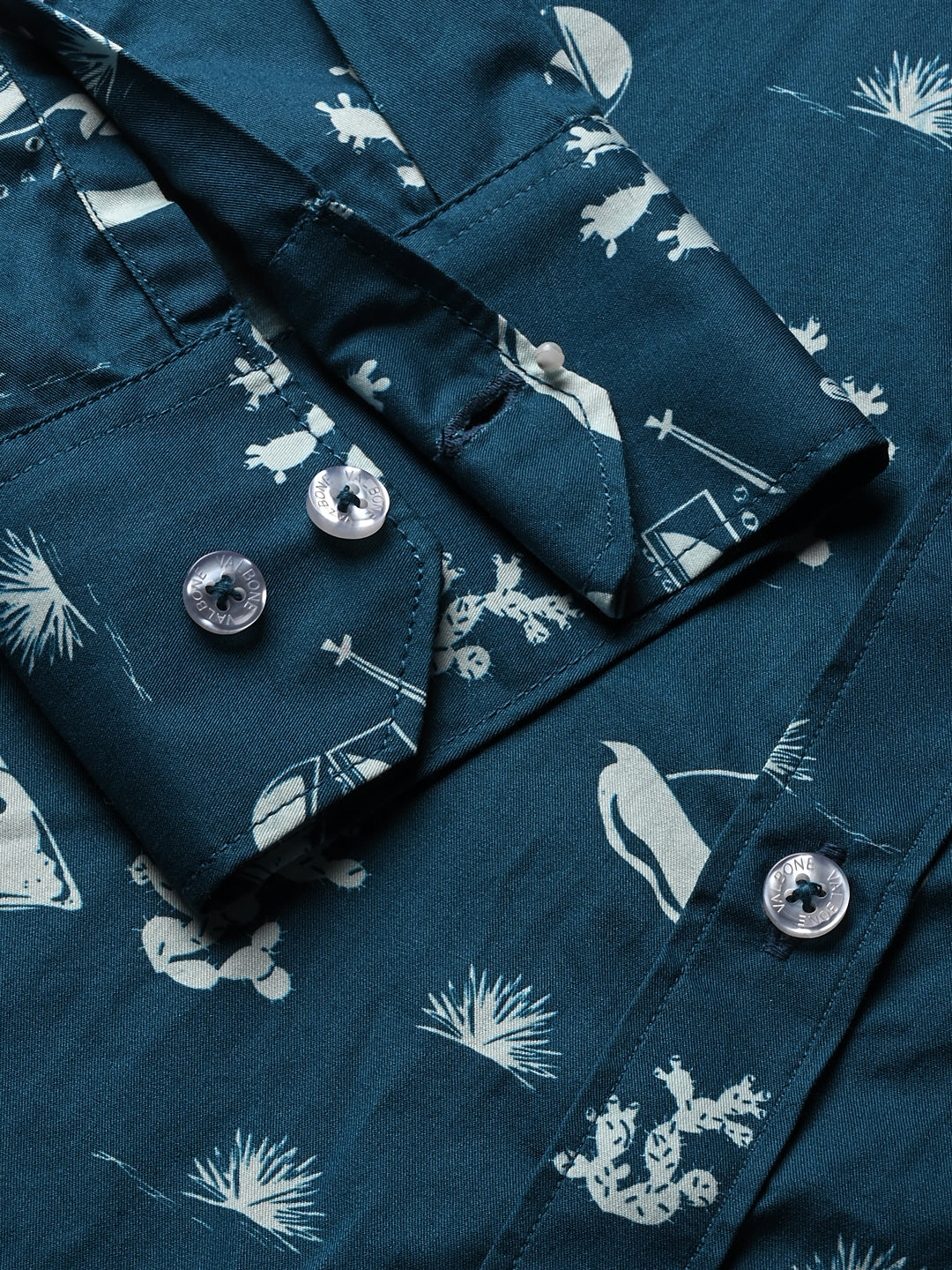 Valbone Men Printed Giza Cotton Casual Shirt