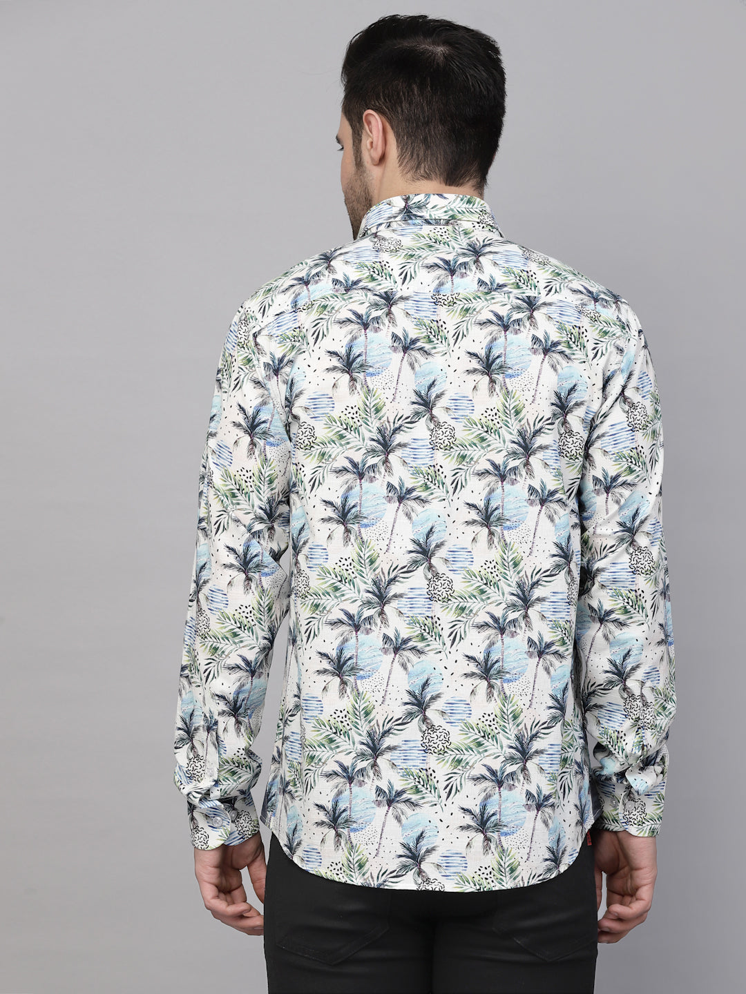 Valbone Men’s Digital Print Regular Fit Casual Shirt Full Sleeves
