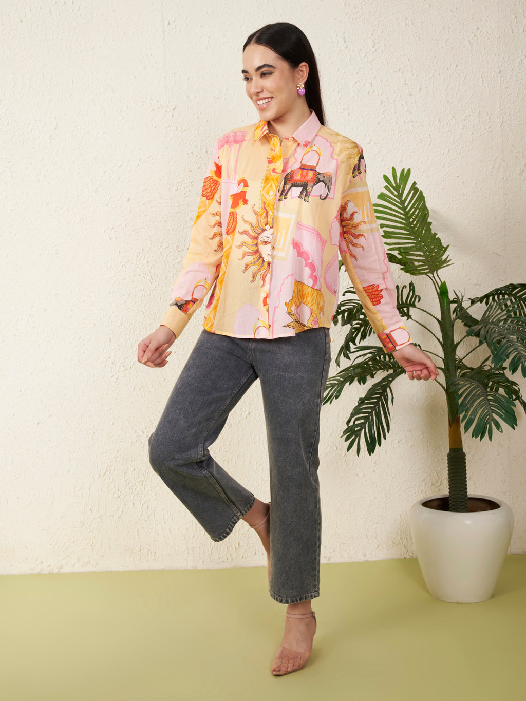 Women’s Multicolor Printed Shirt