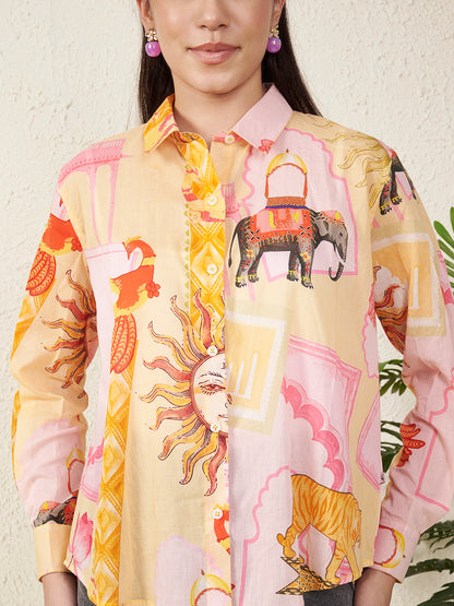 Women’s Multicolor Printed Shirt