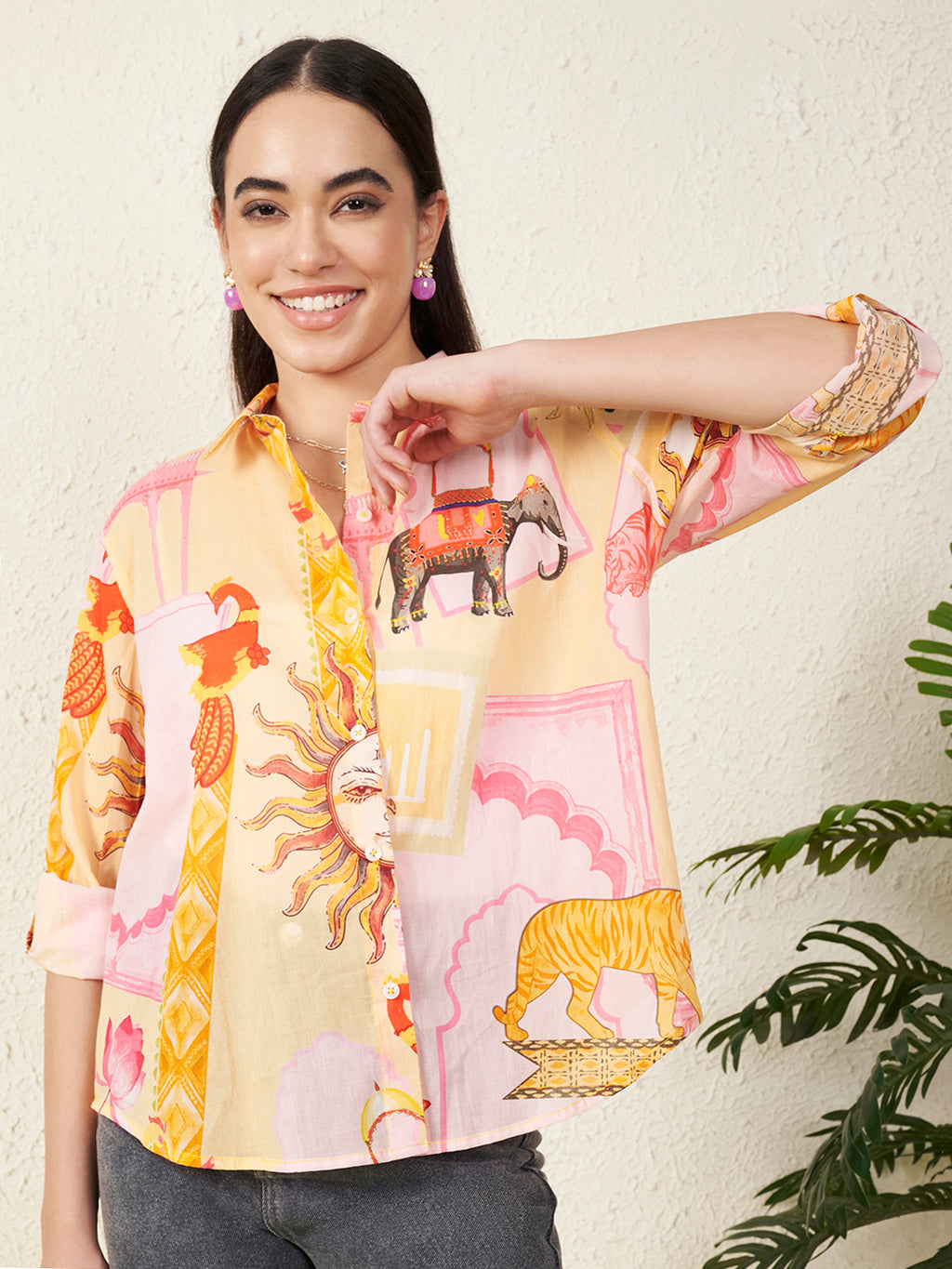 Women’s Multicolor Printed Shirt