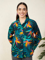 Womens Tropical Paradise Print Shirt