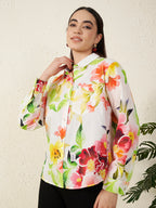 Women Vibrant Floral Print Shirt