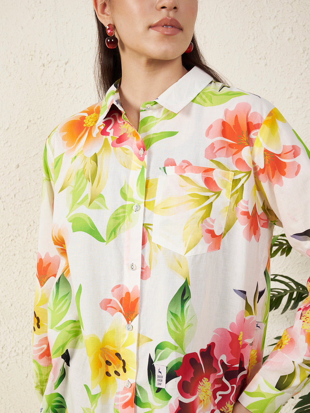 Women Vibrant Floral Print Shirt