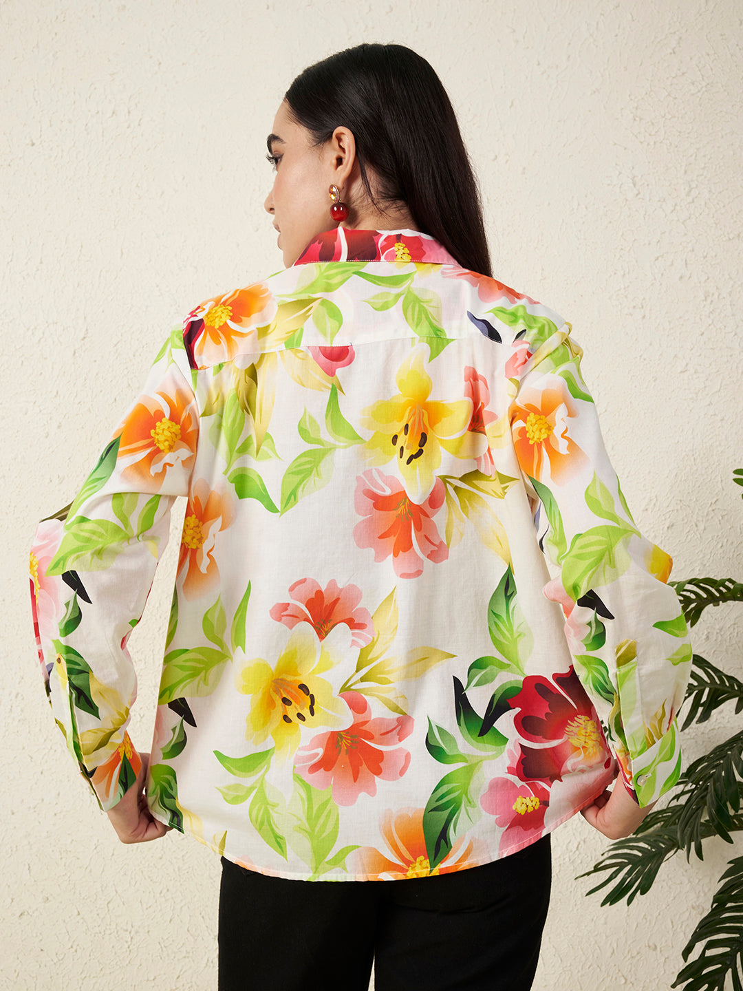 Women Vibrant Floral Print Shirt