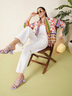 Women Multicolor Printed Casual Shirt