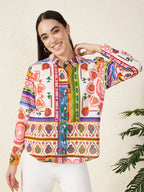 Women Multicolor Printed Casual Shirt
