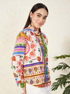 Women Multicolor Printed Casual Shirt
