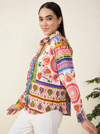 Women Multicolor Printed Casual Shirt