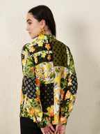 Women’s Yellow Floral motif Shirt