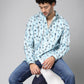 Valbone Men Floral Printed Giza Cotton Casual Shirt
