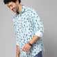 Valbone Men Floral Printed Giza Cotton Casual Shirt