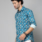 Valbone Men Printed Giza Cotton Casual Shirt