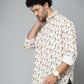 Valbone Men Abstract Printed Giza Cotton Casual Shirt
