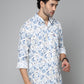 Valbone Men's Floral Printed Giza Cotton Casual Shirt