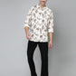 Valbone Men's Leaf Printed Giza Cotton Casual Shirt