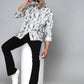 Valbone Men's Abstract Printed Giza Cotton Casual Shirt