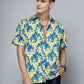 Valbone Men's Floral Printed Giza Cotton Casual Shirt