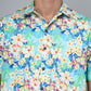 Valbone Men's Floral Printed Giza Cotton Casual Shirt