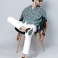 Valbone Men Floral Printed Giza Cotton Casual Shirt