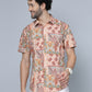 Valbone Men Abstract Printed Giza Cotton Casual Shirt