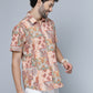 Valbone Men Abstract Printed Giza Cotton Casual Shirt