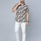 Valbone Men Abstract Printed Giza Cotton Casual Shirt