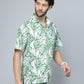 Valbone Men Floral Printed Giza Cotton Casual Shirt