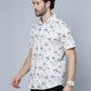 Valbone Men Abstract Printed Giza Cotton Casual Shirt