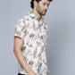 Valbone Men Floral Printed Giza Cotton Casual Shirt