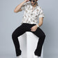 Valbone Men Floral Printed Giza Cotton Casual Shirt